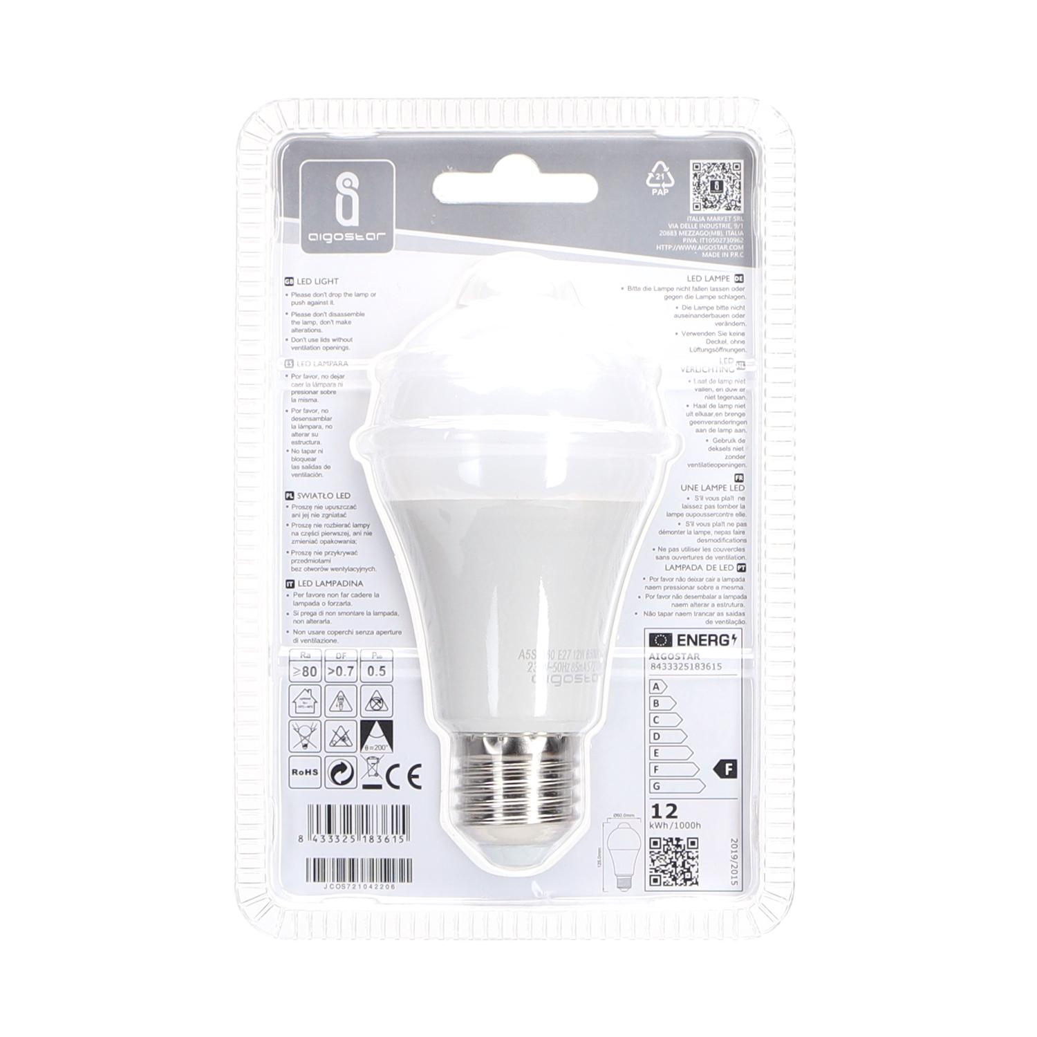 LED E27 12W A60 ( Sensor bulb )