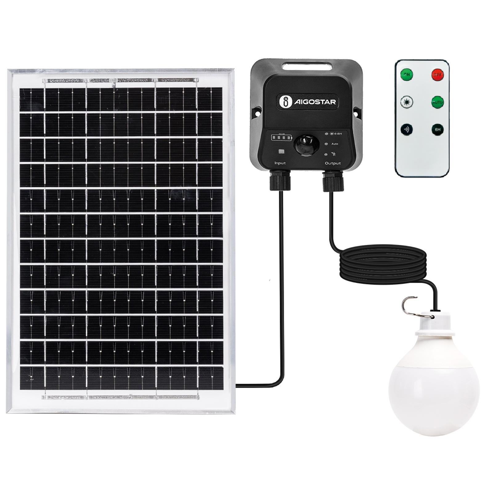 SOLAR LIGHT/SPLIT/with Batterie/G-bulb/5M+3M LINE/100W/6500K/PIR