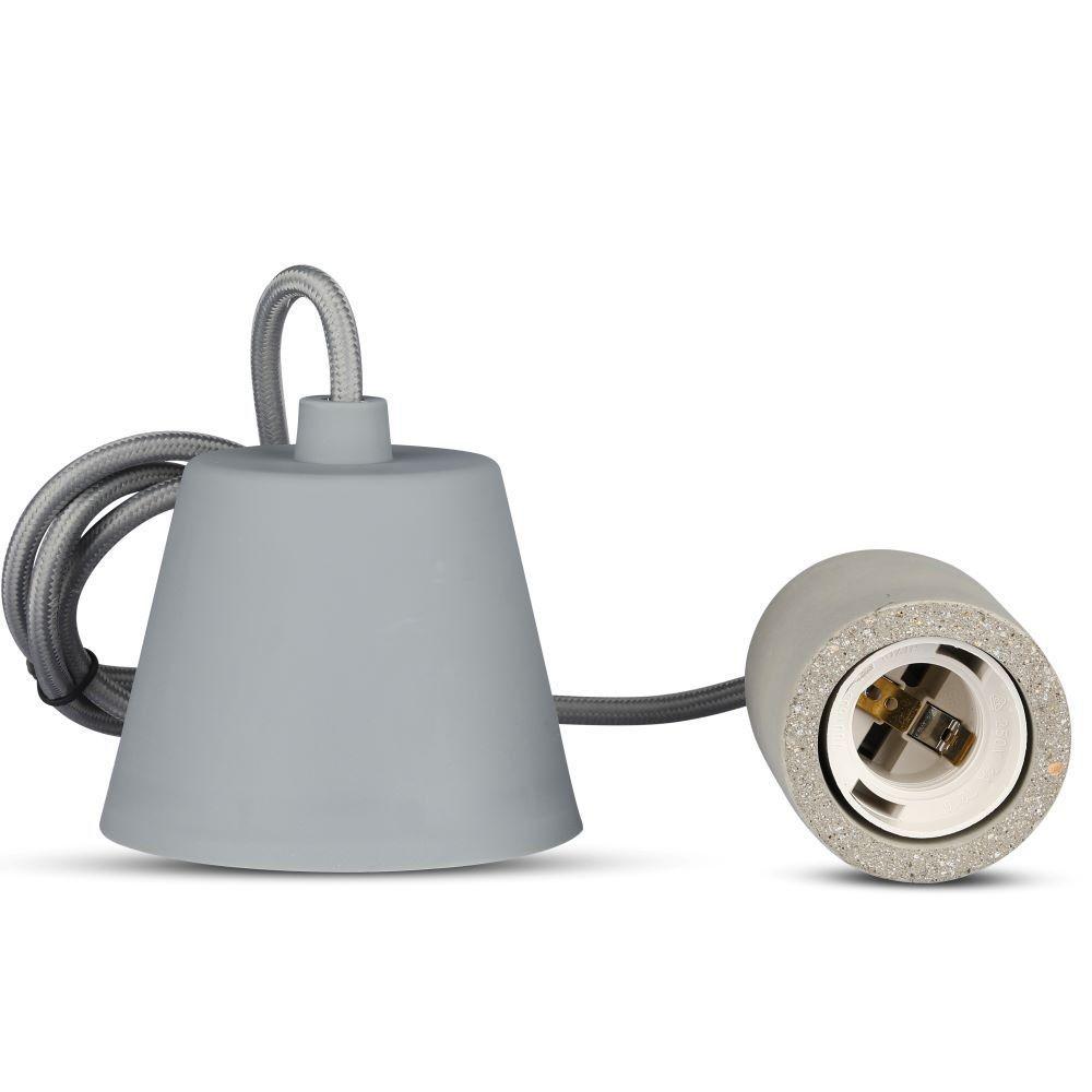 VT-7668 E27 CONCRETE PENDANT LIGHT-GREY