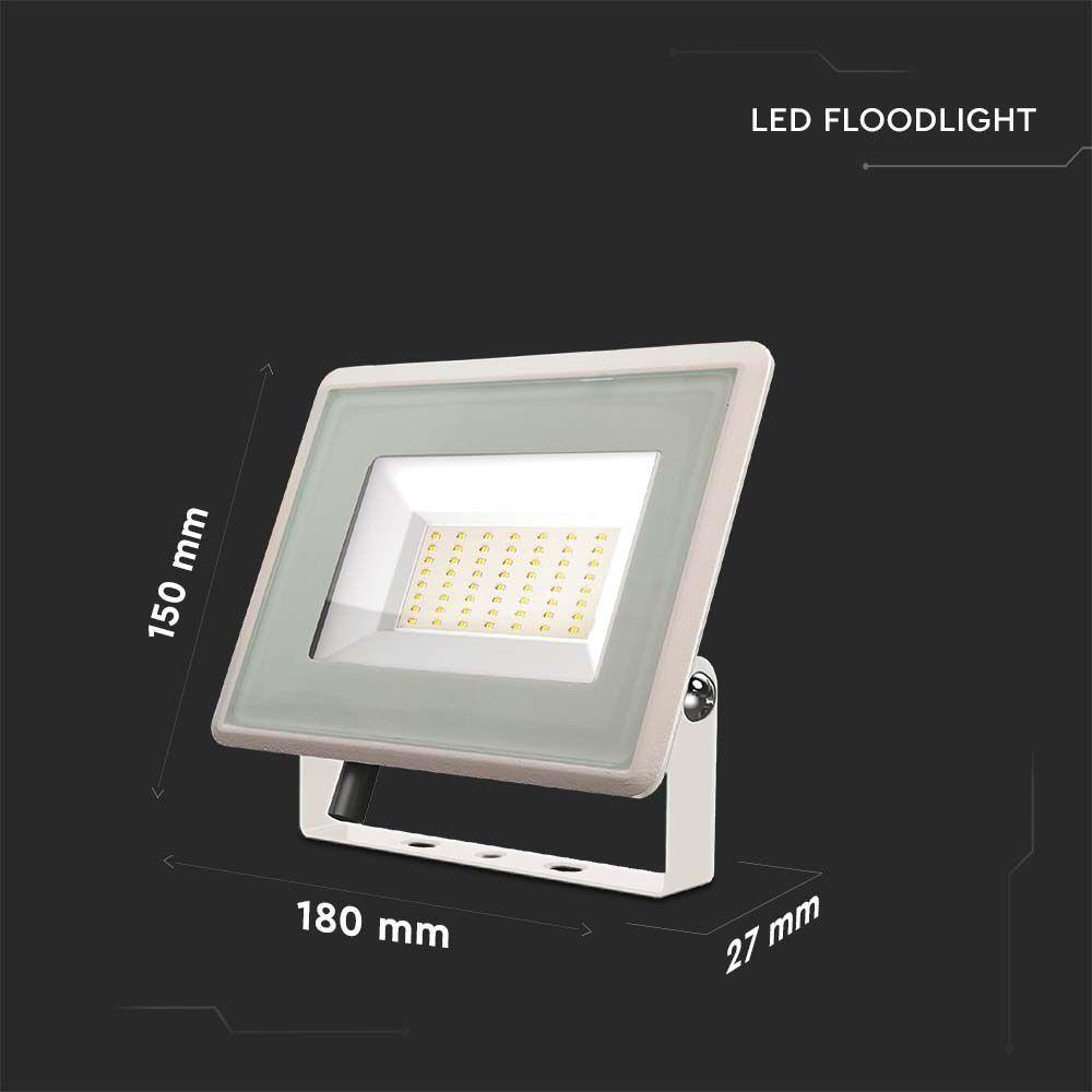 VT-4954 50W SMD FLOODLIGHT F-CLASS 4000K WHITE BODY