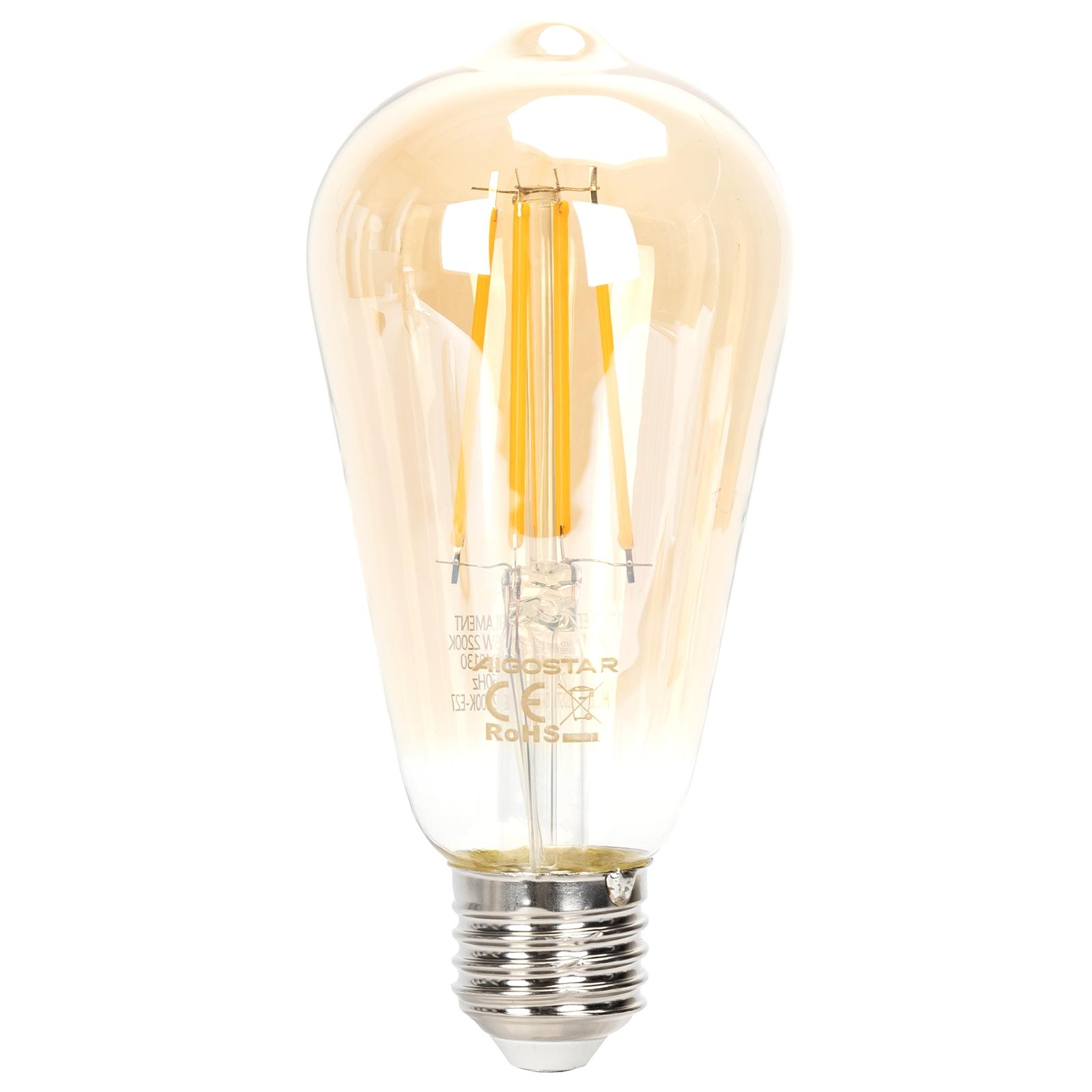 LED E27 ST64 6W Barwa Ciepła