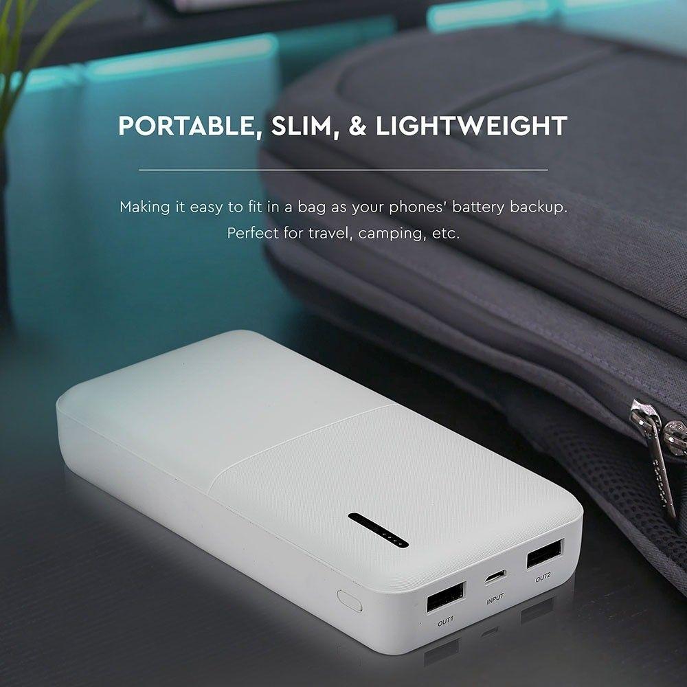 VT-3520 20000mah POWER BANK-WHITE