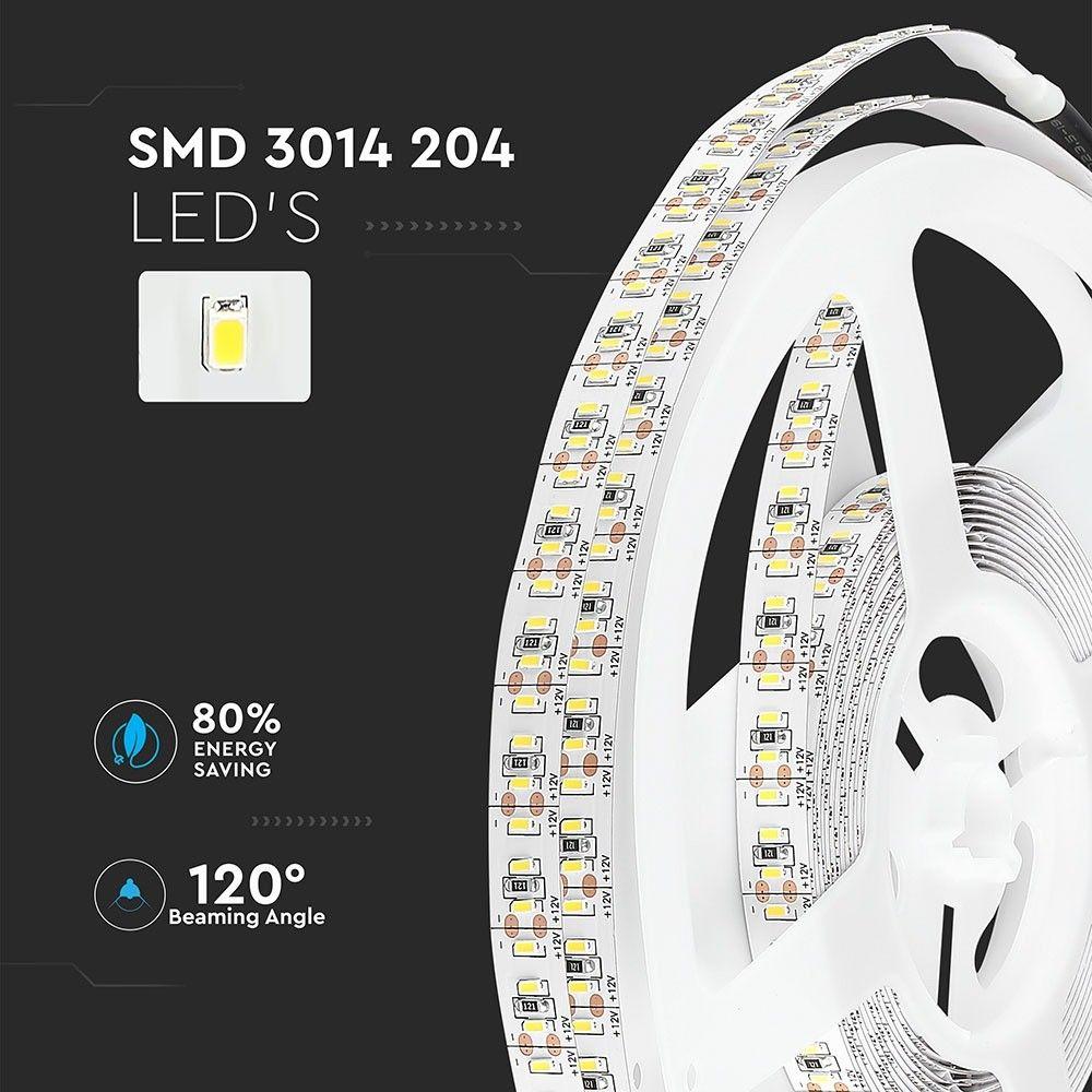 Taśma LED, Barwa:4500K, IP20, Rolka:5m, VTAC, SKU 2405