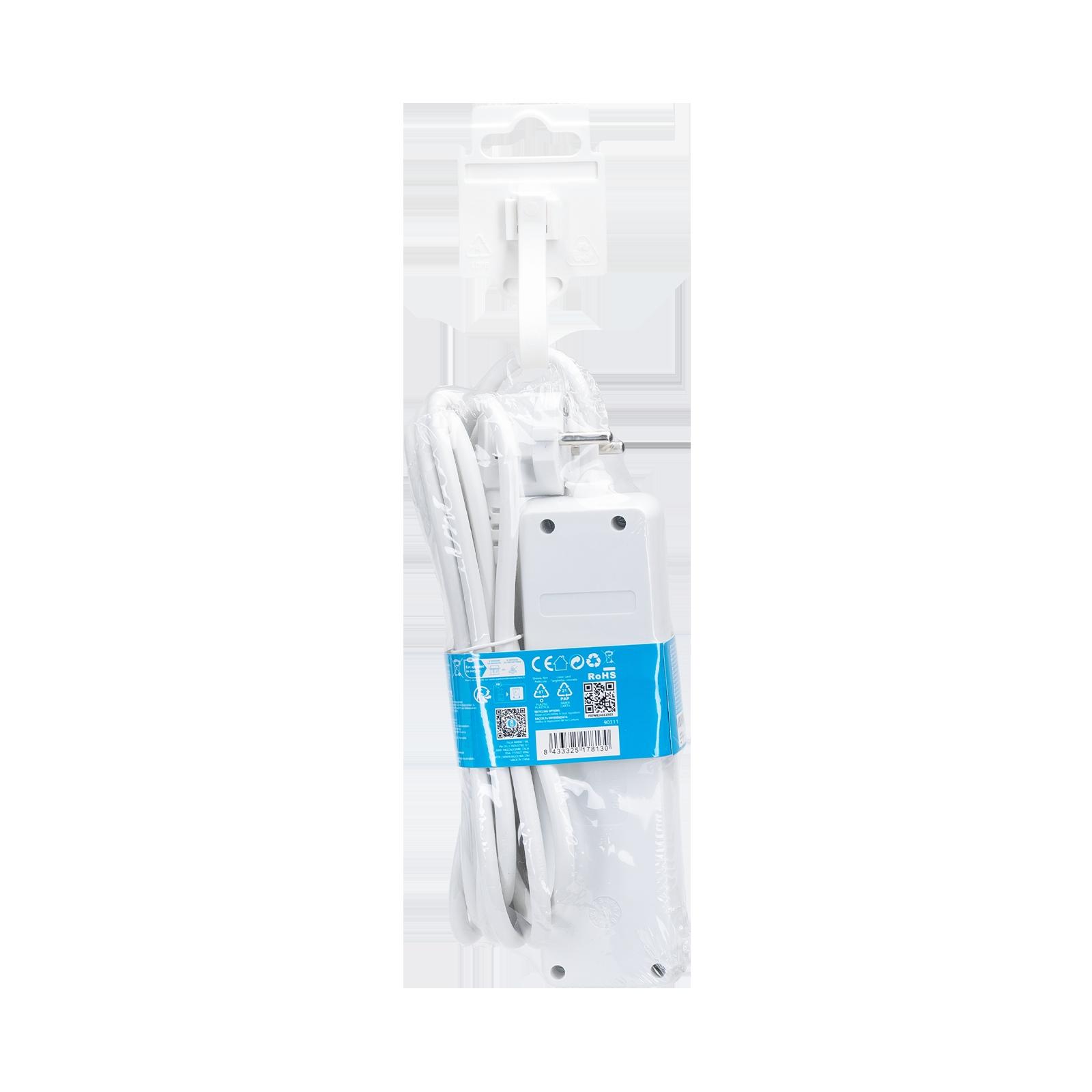 Power strips 3-way 3m H05VV-F 3G1.0m㎡ White