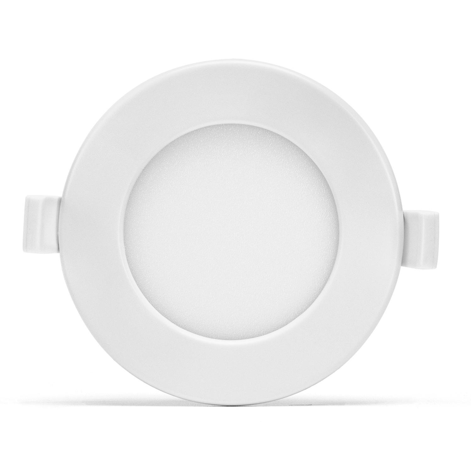 E6 LED Ultra-thin Flush-mounted Round Downlight 9W White Light