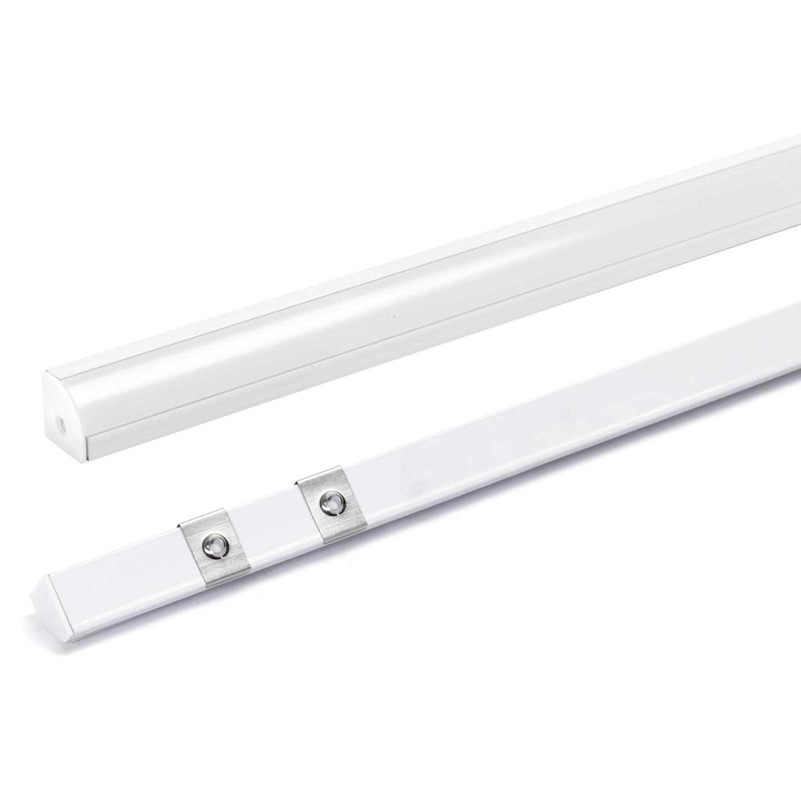 Surface-mounted LED strip channel, 1m, white