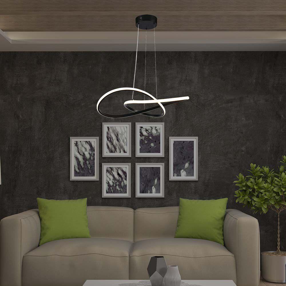 VT-7799 LED HANGING DECORATIVE LAMP D:500 3000K BLACK BODY