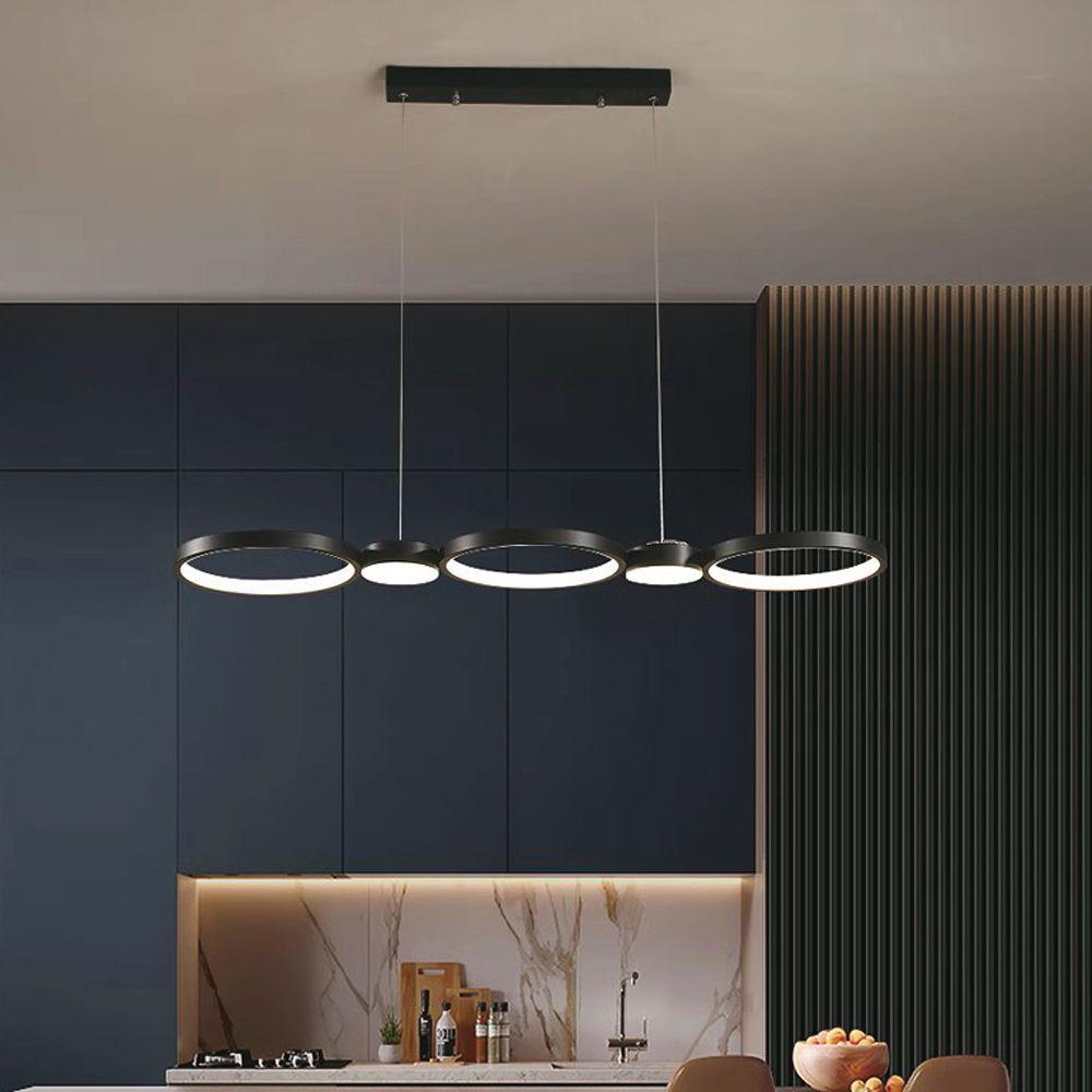 VT-7820 38W LED HANGING LAMP 95x100CM 3000K PURE BLACK BODY