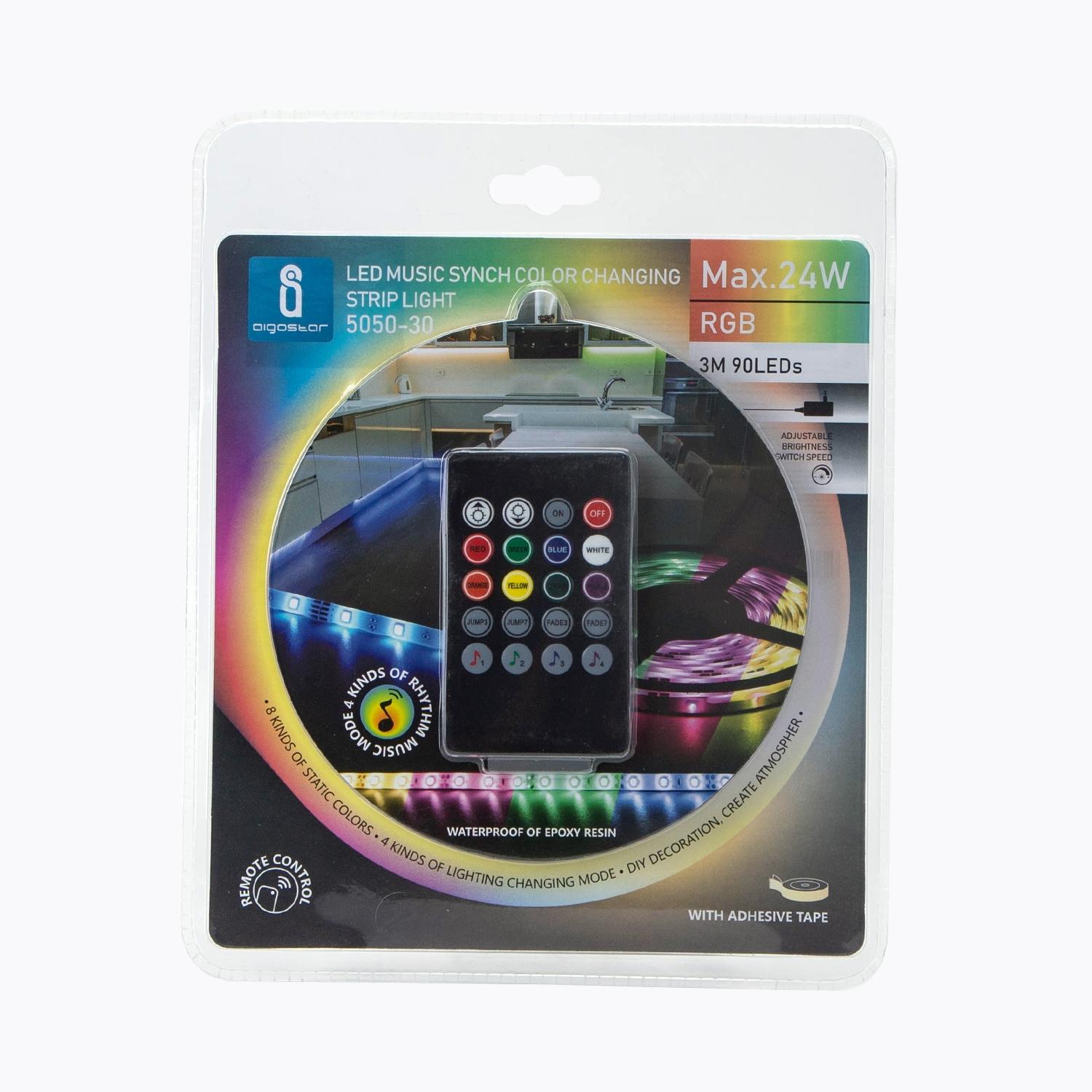 LED Low Voltage Music Rhythm Strip Light 3m