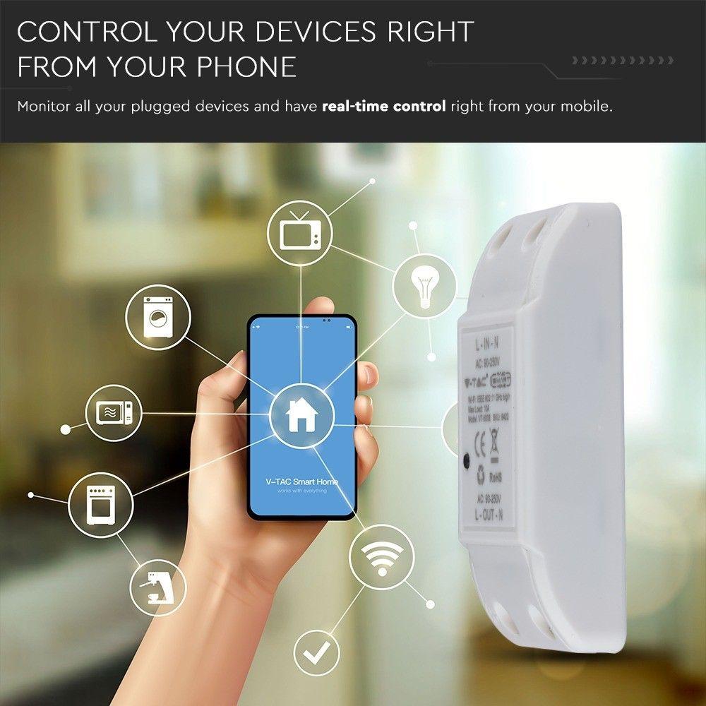 VT-5008 WIFI ONLINE SWITCH-COMPATIBLE WITH ALEXA & GOOGLE HOME