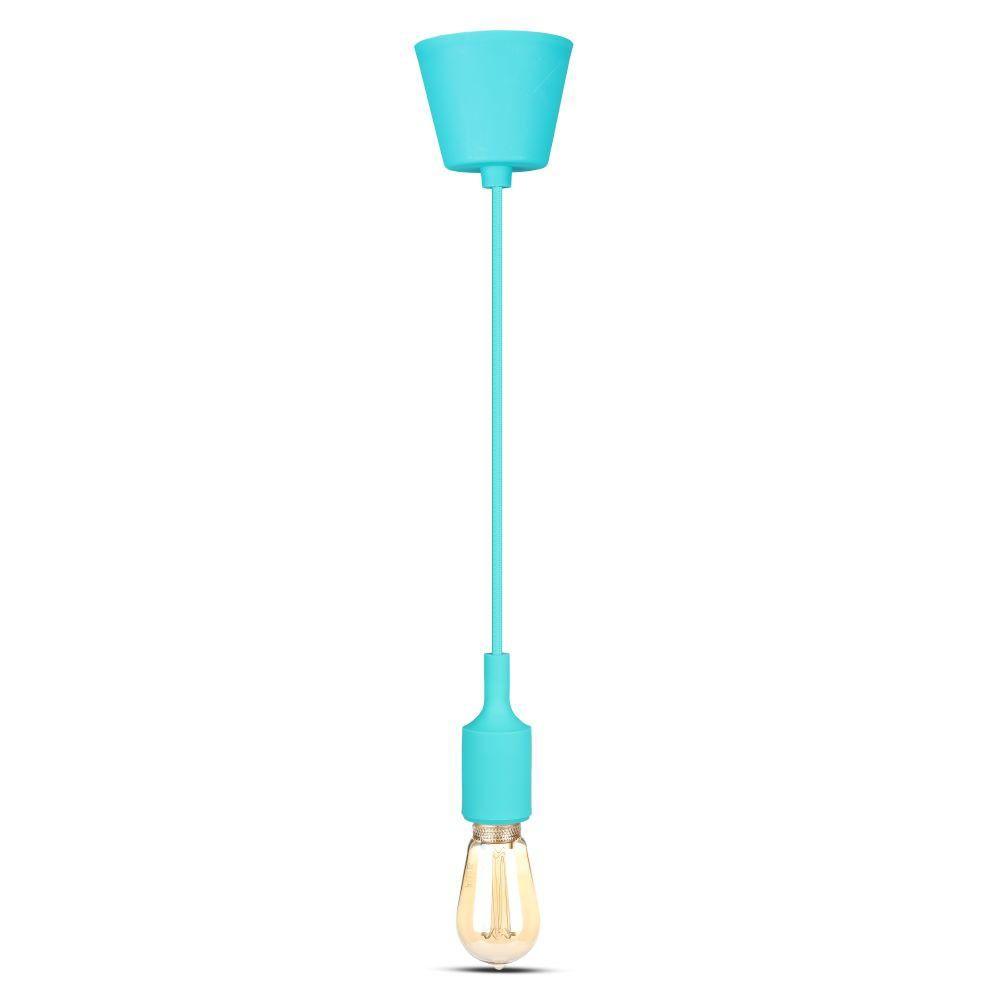 VT-7228 E27 SILICONE PENDANT HOLDER-TURQUOISE