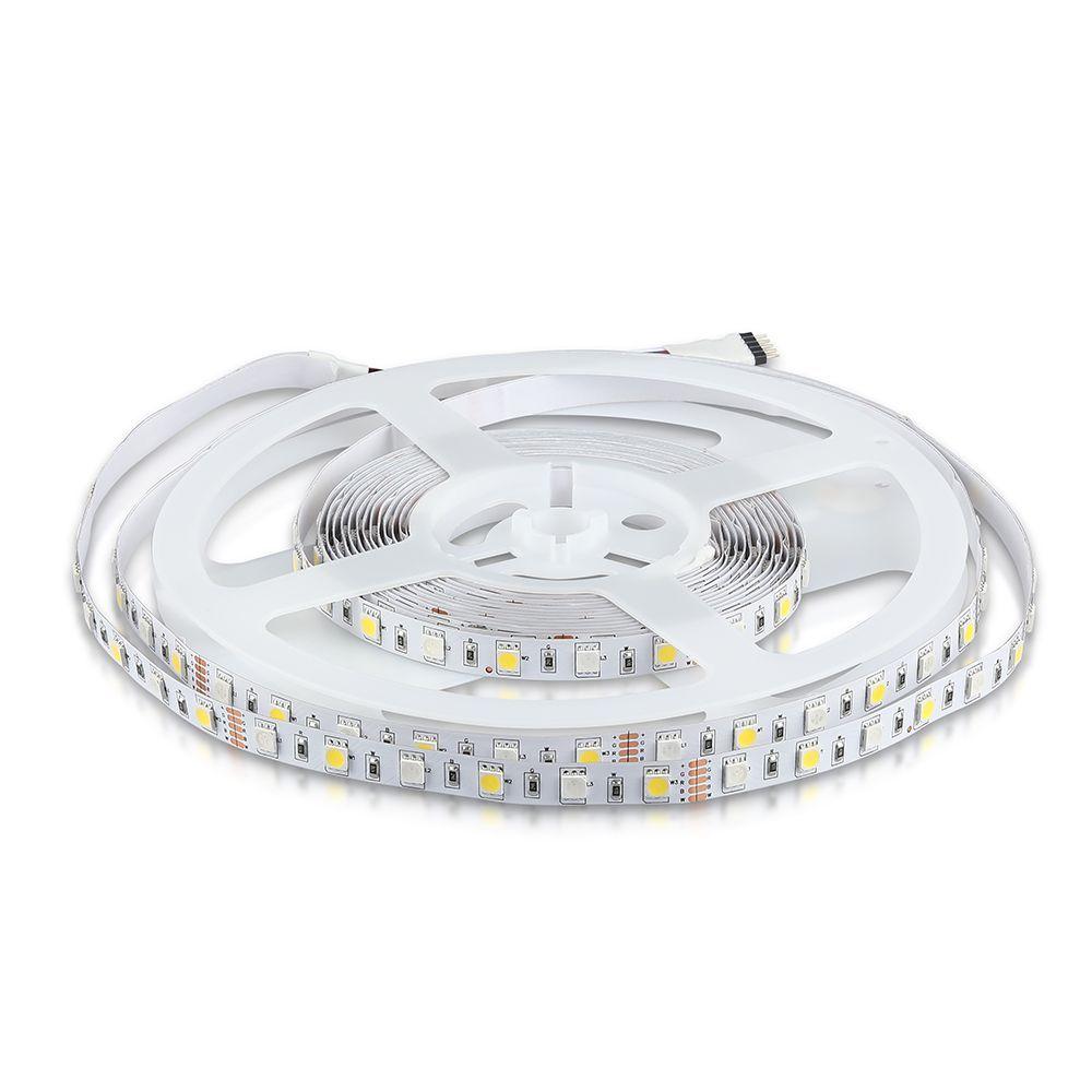 8W Taśma LED, Barwa: RGB+4000K, IP20, Rolka:5m, VTAC, SKU 212552