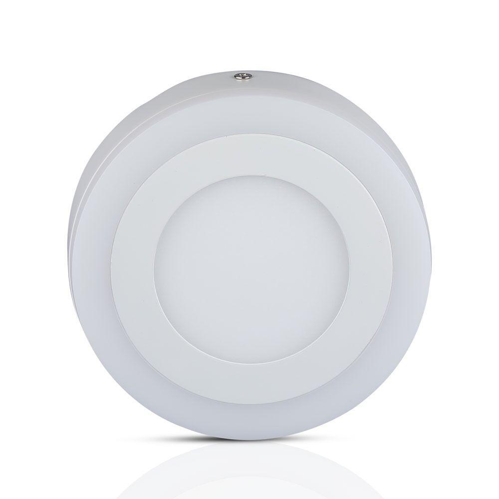 8W Panel LED, Barwa:6400K, Okrągła, VTAC, SKU 4892