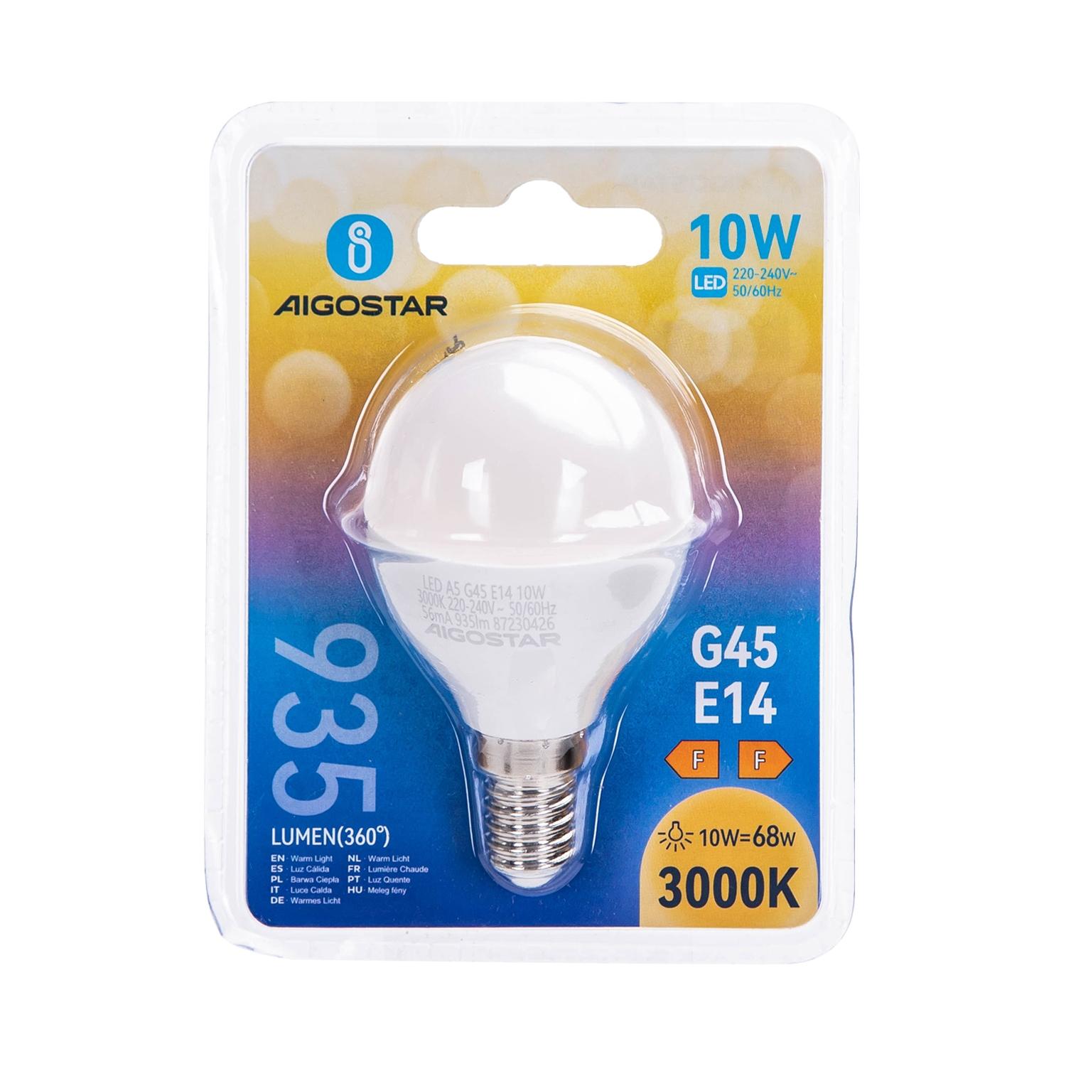 LED E14 10W G45