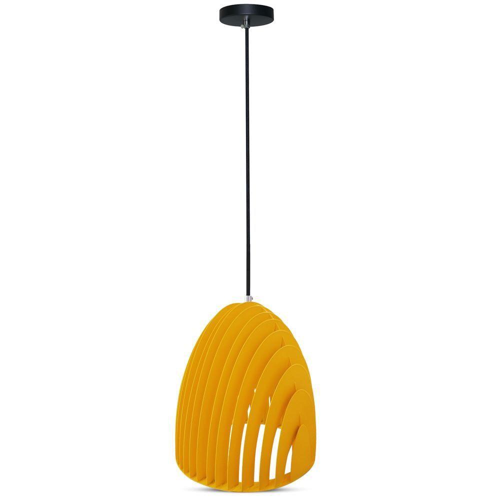 VT-7255 CONE PRISM YELLOW PENDANT LIGHT(E27) D:250*270MM