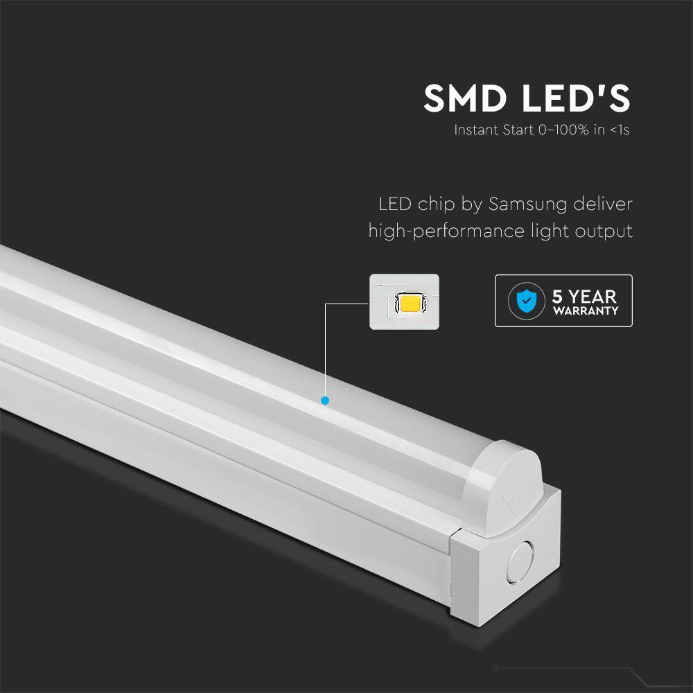 VT-8-54-N 50W LED BATTEN FITTING 150CM SAMSUNG CHIP 6400K 6000LM