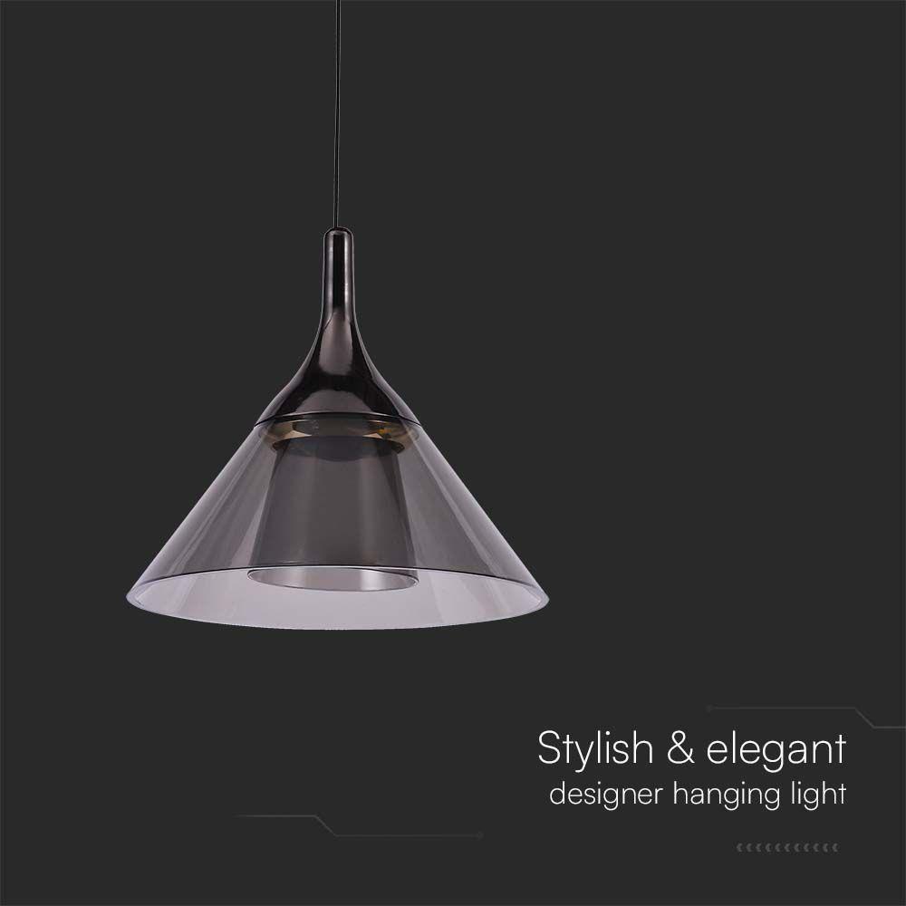 VT-7831 9W LED HANGING LAMP 19.5x17.5x100CM 3000K BLACK BODY