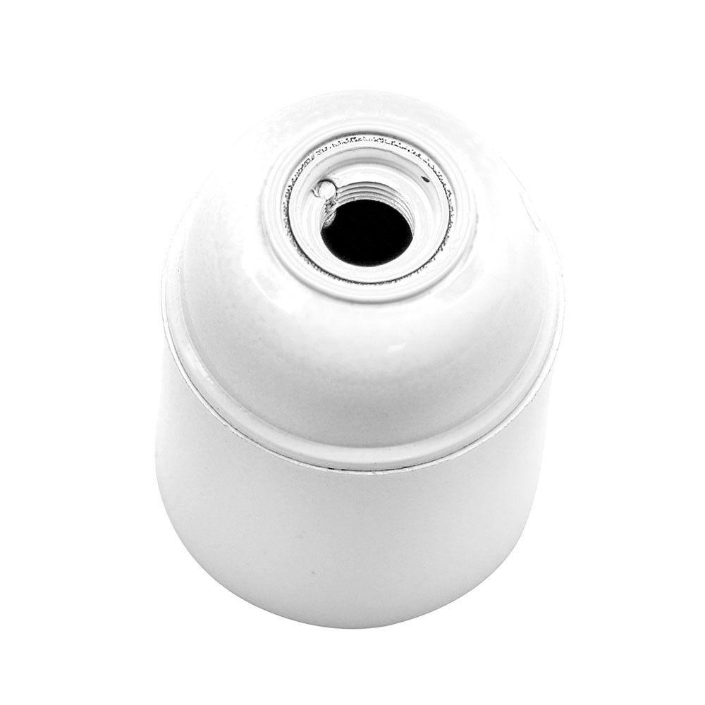 E27 LAMP HOLDER BACKELITE - WHITE