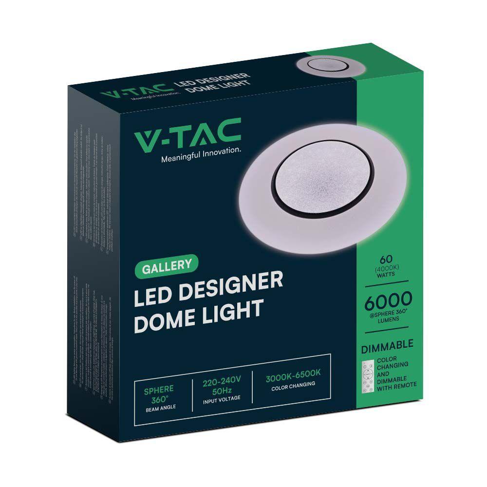 30W/60W/30W Dekoracyjny plafon LED, Barwa: 3w1 , Ściemniany, VTAC, SKU 2114621