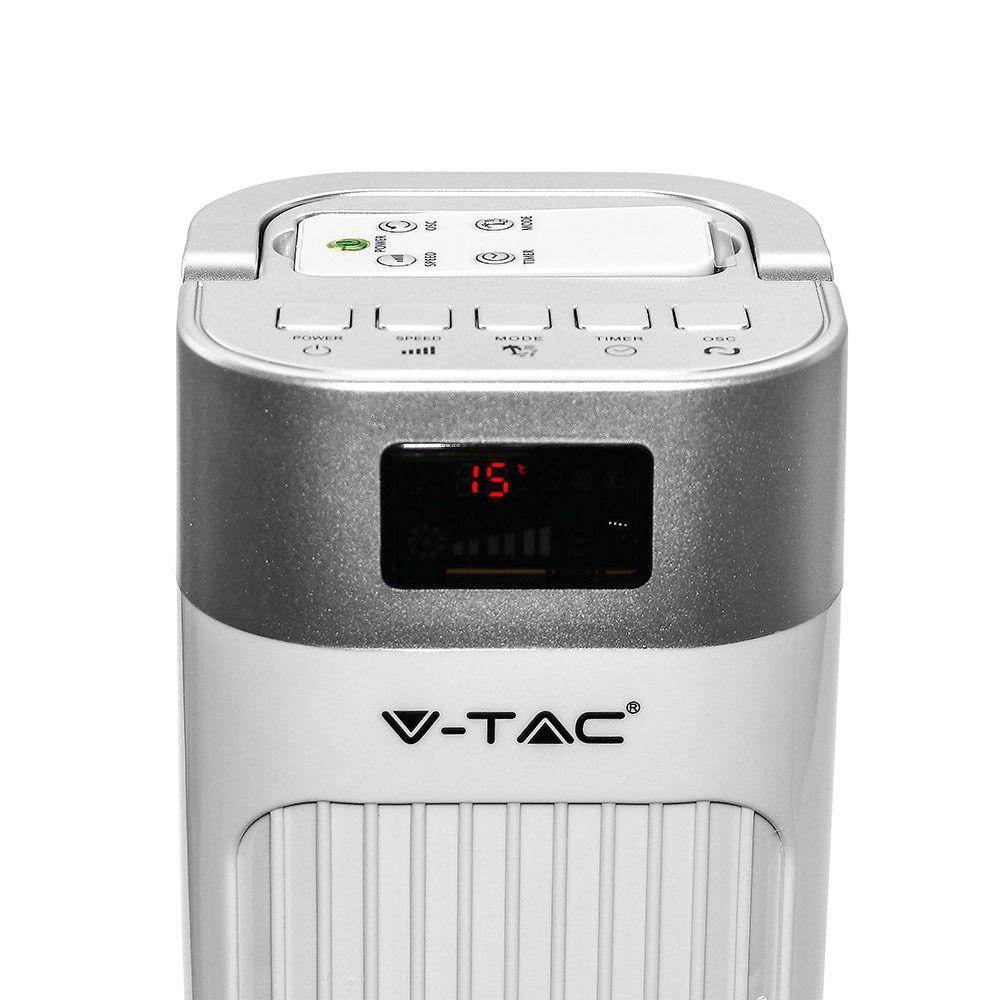 VT-5536 55W LED TOWER FAN WITH TEMPERATURE DISPLAY AND REMOTE CONTROL(36INCH)