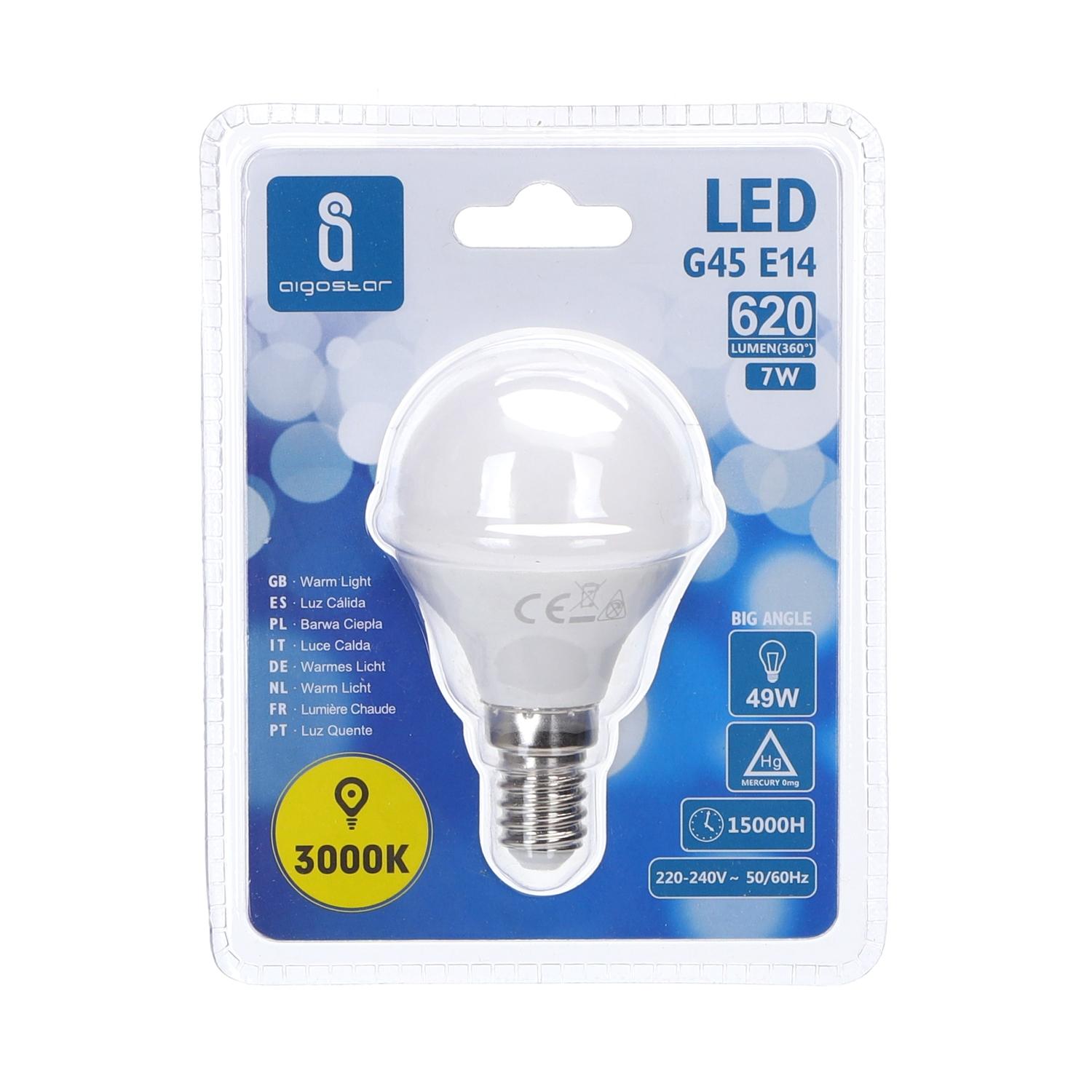 LED E14 7W G45