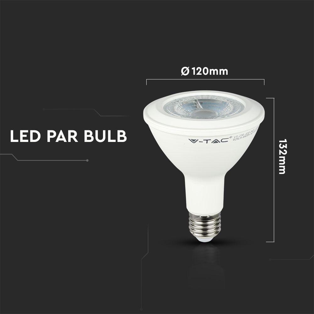 14W PAR 38 Żarówka LED, Chip SAMSUNG, Barwa:6400K, Trzonek:E27, VTAC, SKU 152