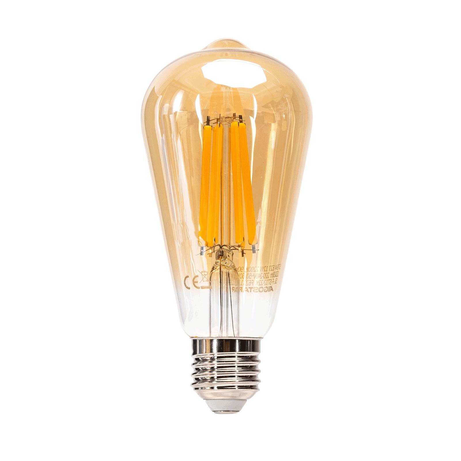 LED Filament Bulb (Amber) ST64 E27 16W