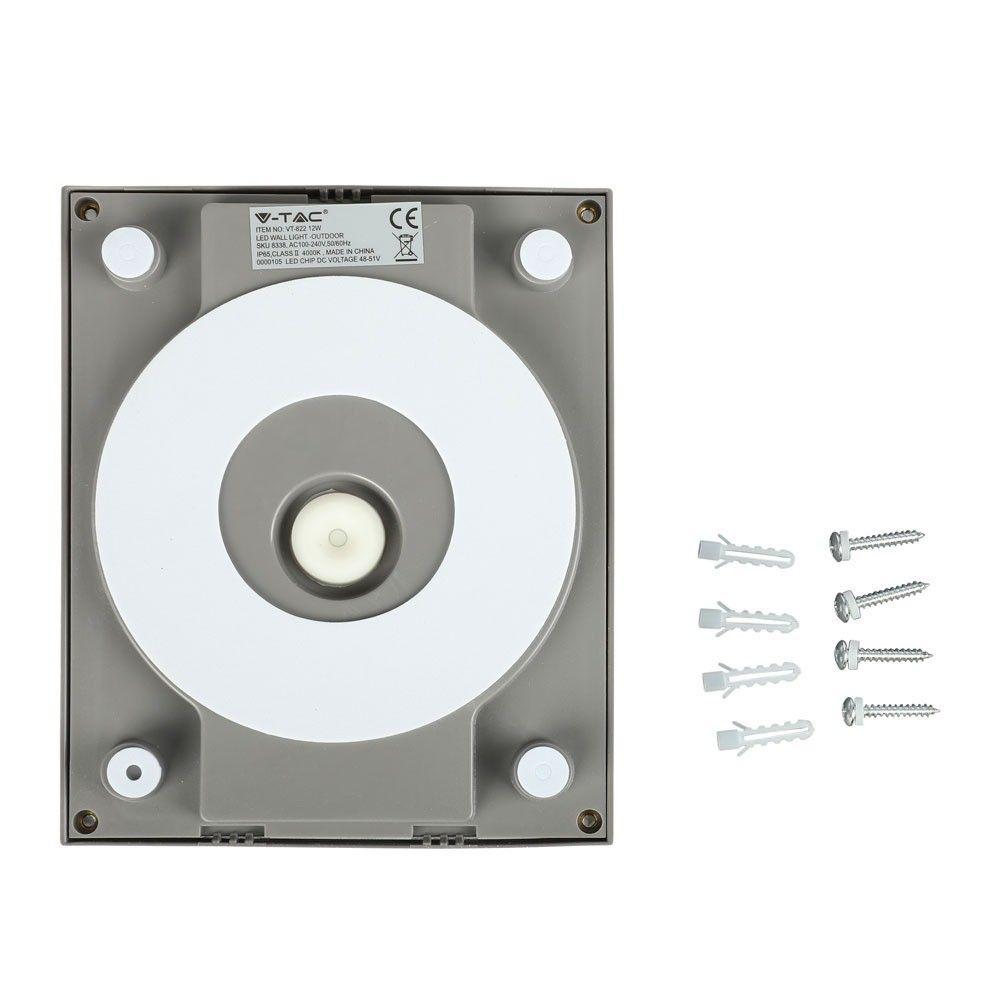 VT-822 12W LED WALL LIGHT 6400K GREY BODY