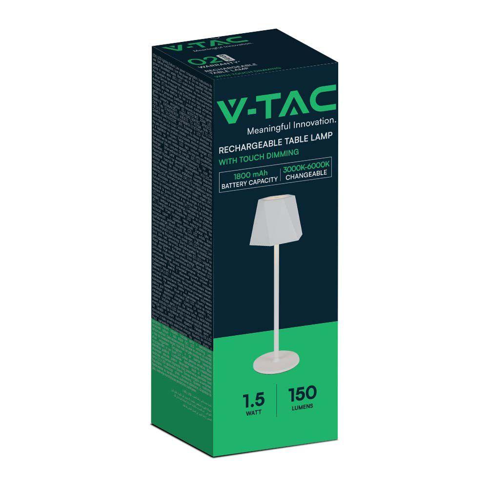 VT-1034 4W LED TABLE LAMP 3IN1 WHITE