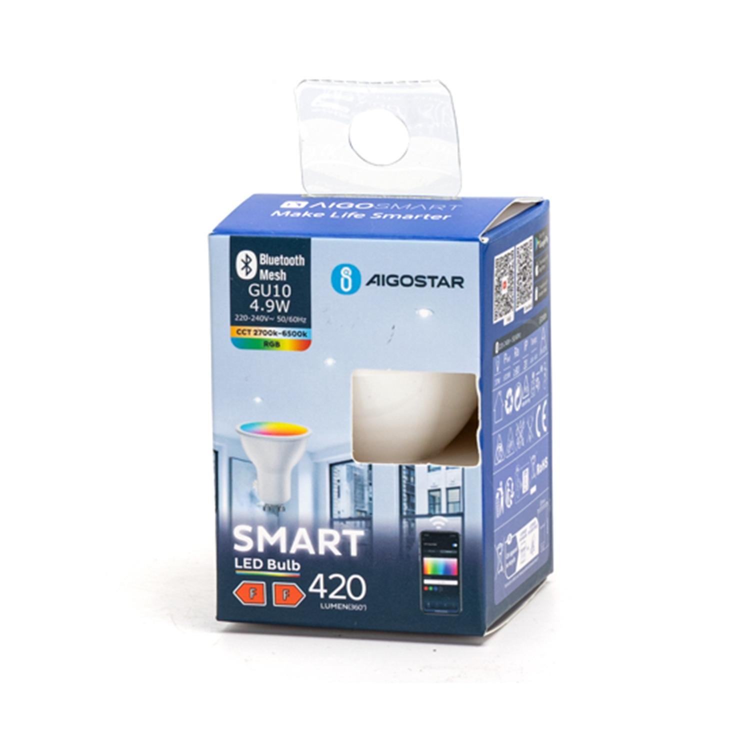 BLUETOOTH MESH SAMRT LED BULB GU10 4.9W RGB+CCT/WINDOW BOX