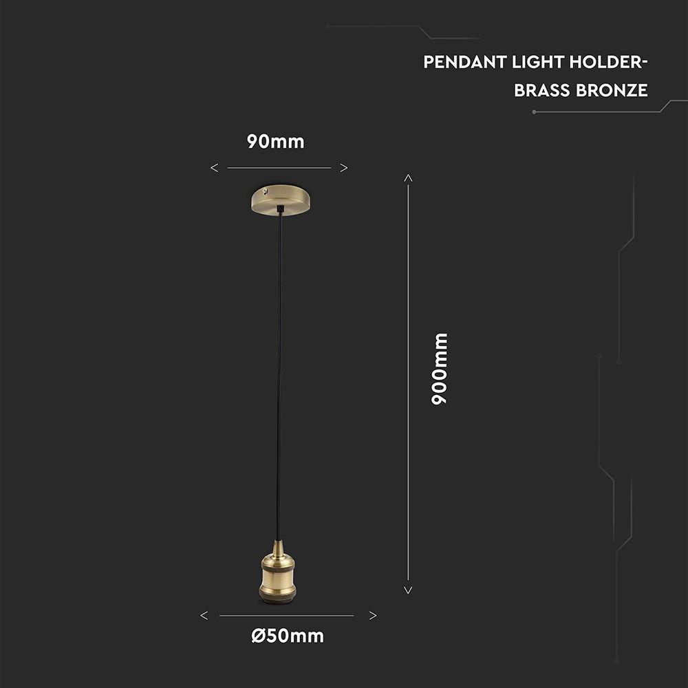 VT-7555 METAL PENDANT LIGHT-E27 HOLDER- BRASS BRONZE