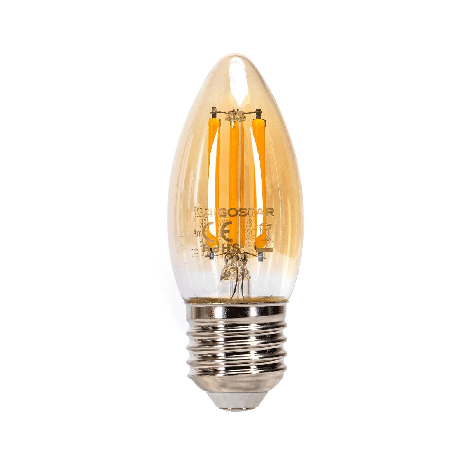 Żarówka LED Filament (Bursztynowa) C35 E27 8W