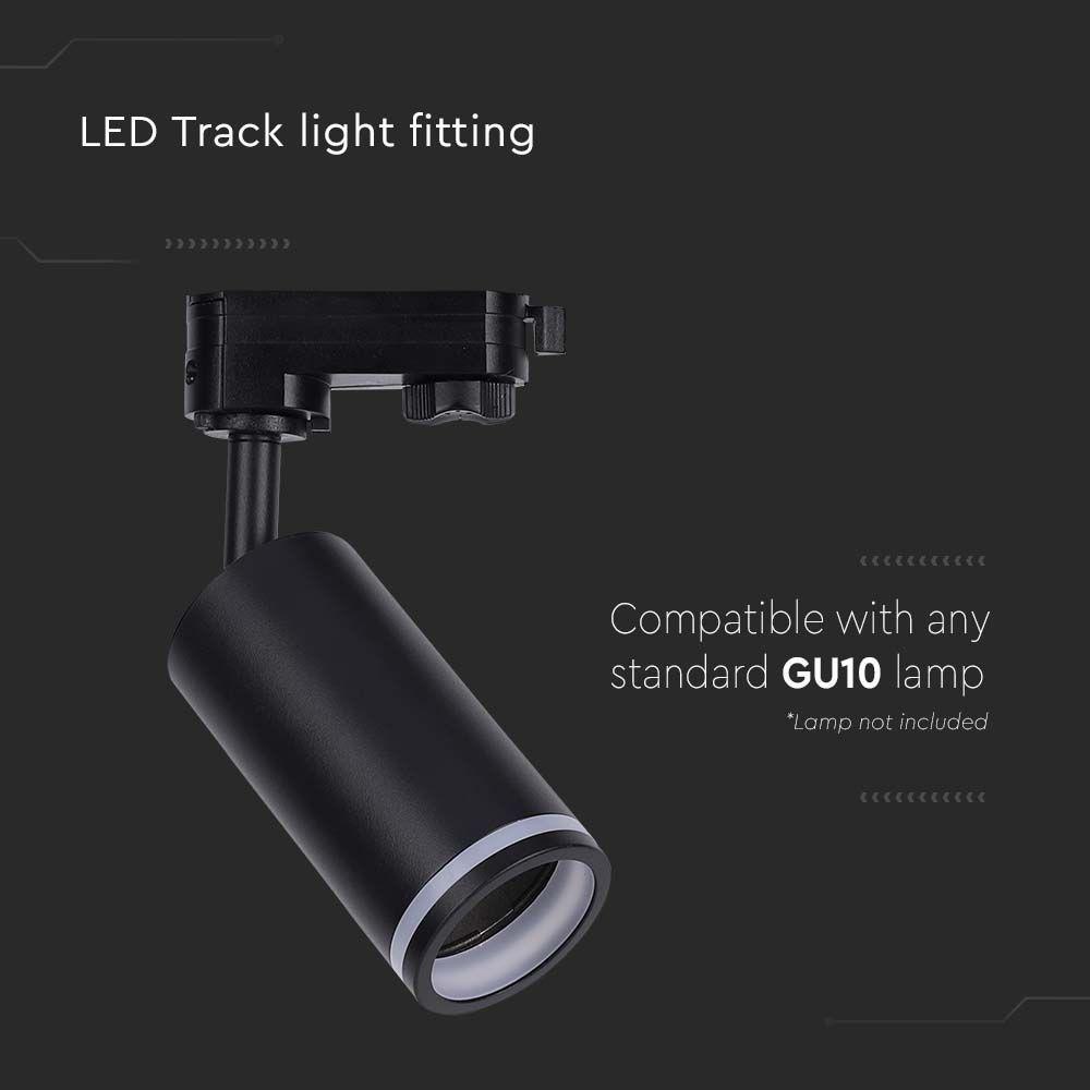 Oprawa Tracklight GU10, Czarny, VTAC, SKU 6784