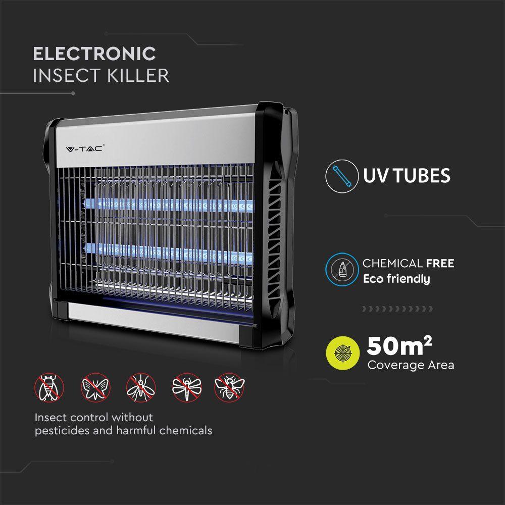 VT-3216 2*8W ELECTRONIC INSECT KILLER (EU PLUG) COVERAGE-50m2