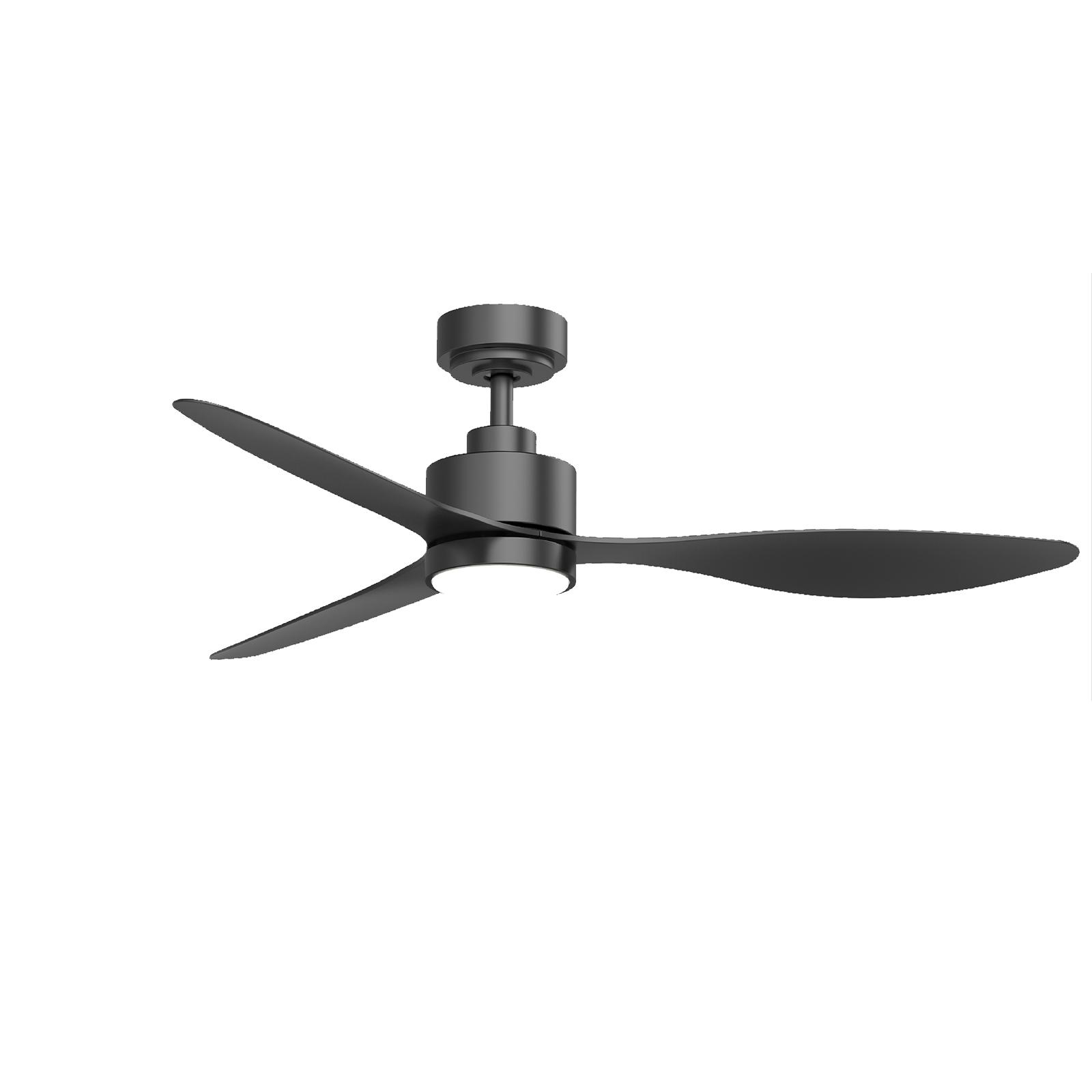 LED CEILING  FAN 52-inch  3-LEAF 6 LEVELS BLACK