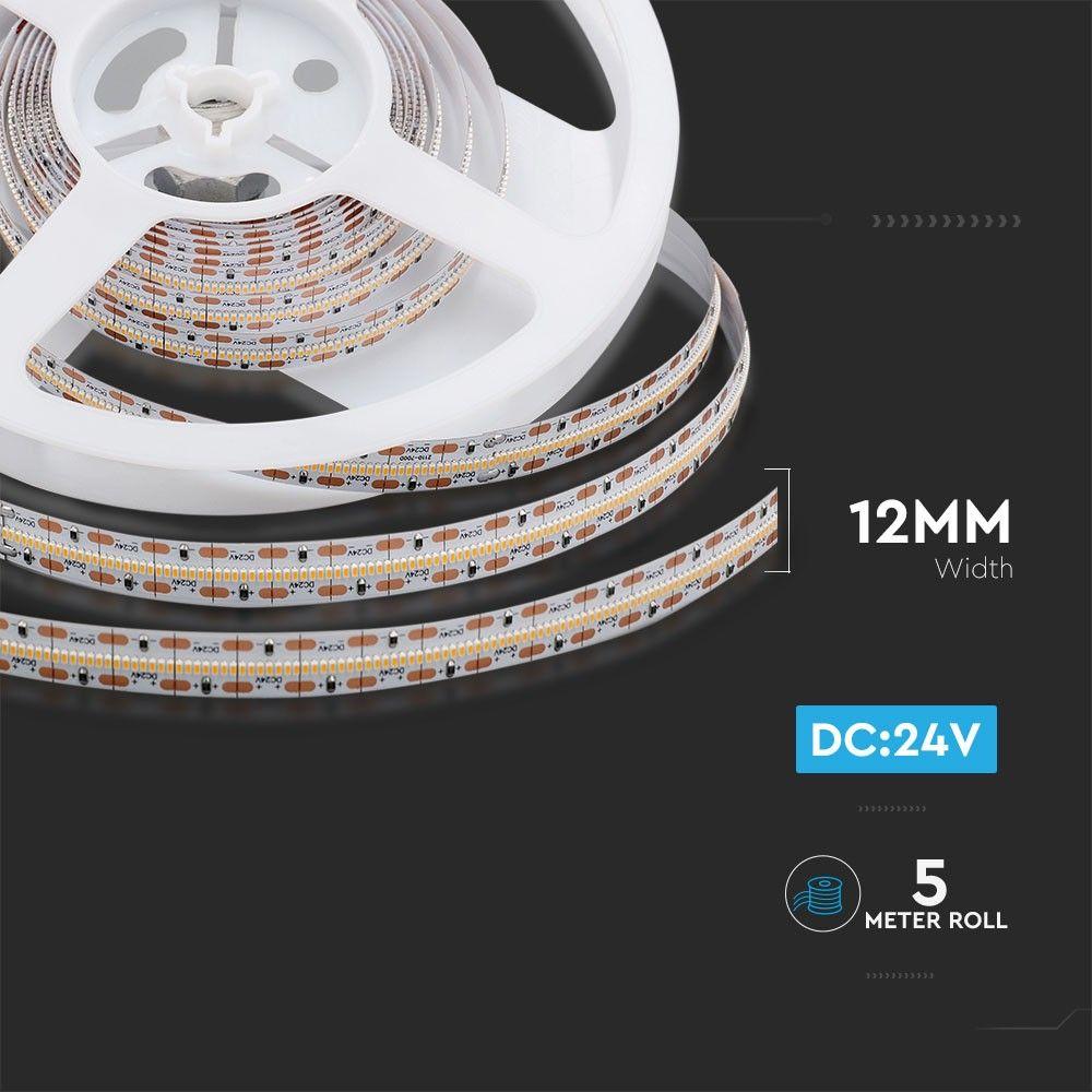 700 Taśma LED, Barwa:6400K, IP20, Zasilanie: 24V, Rolka:5m, VTAC, SKU 2604