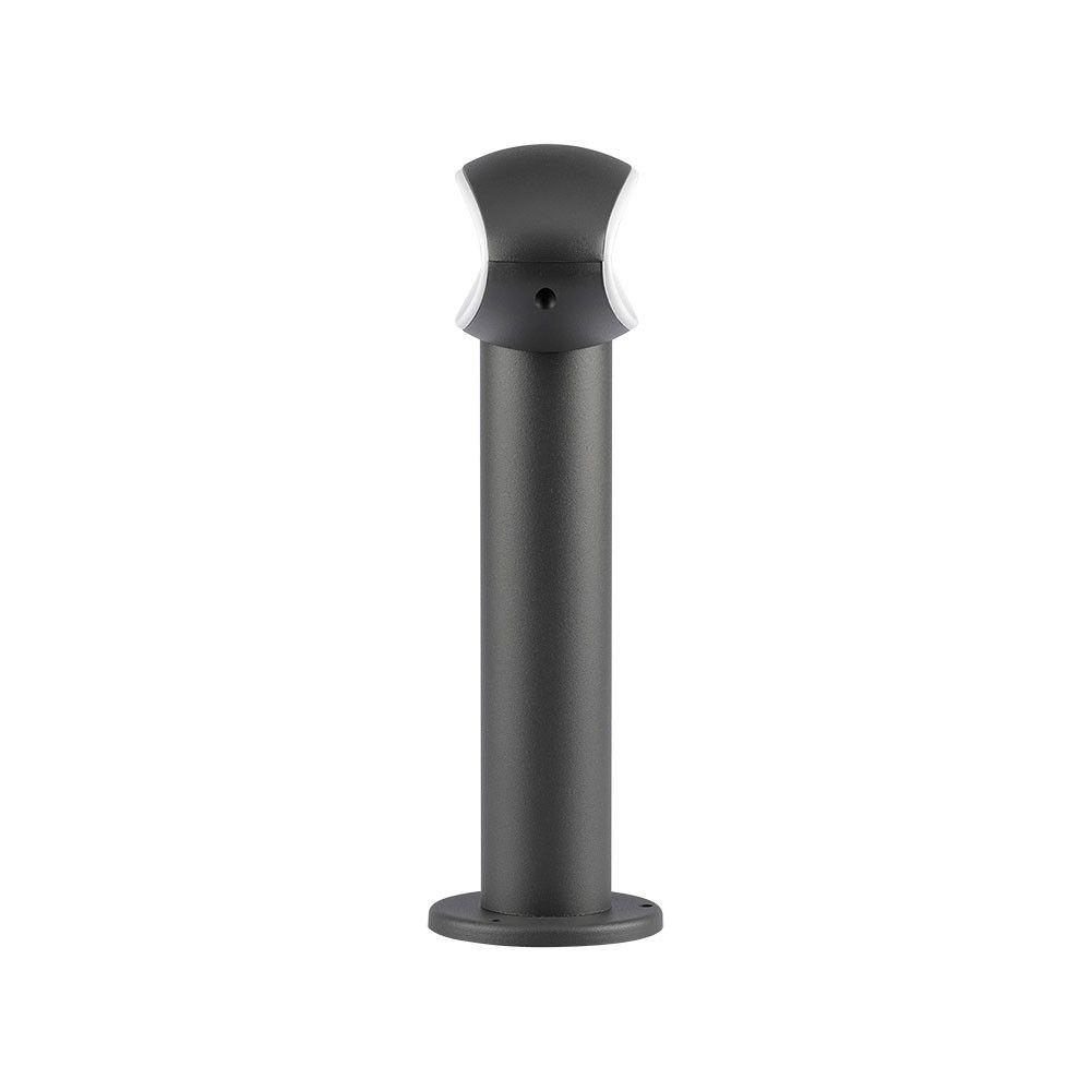 VT-909 9W LED BOLLARD LAMP WITH LAMPSHADE 3000K DARK GREY IP54