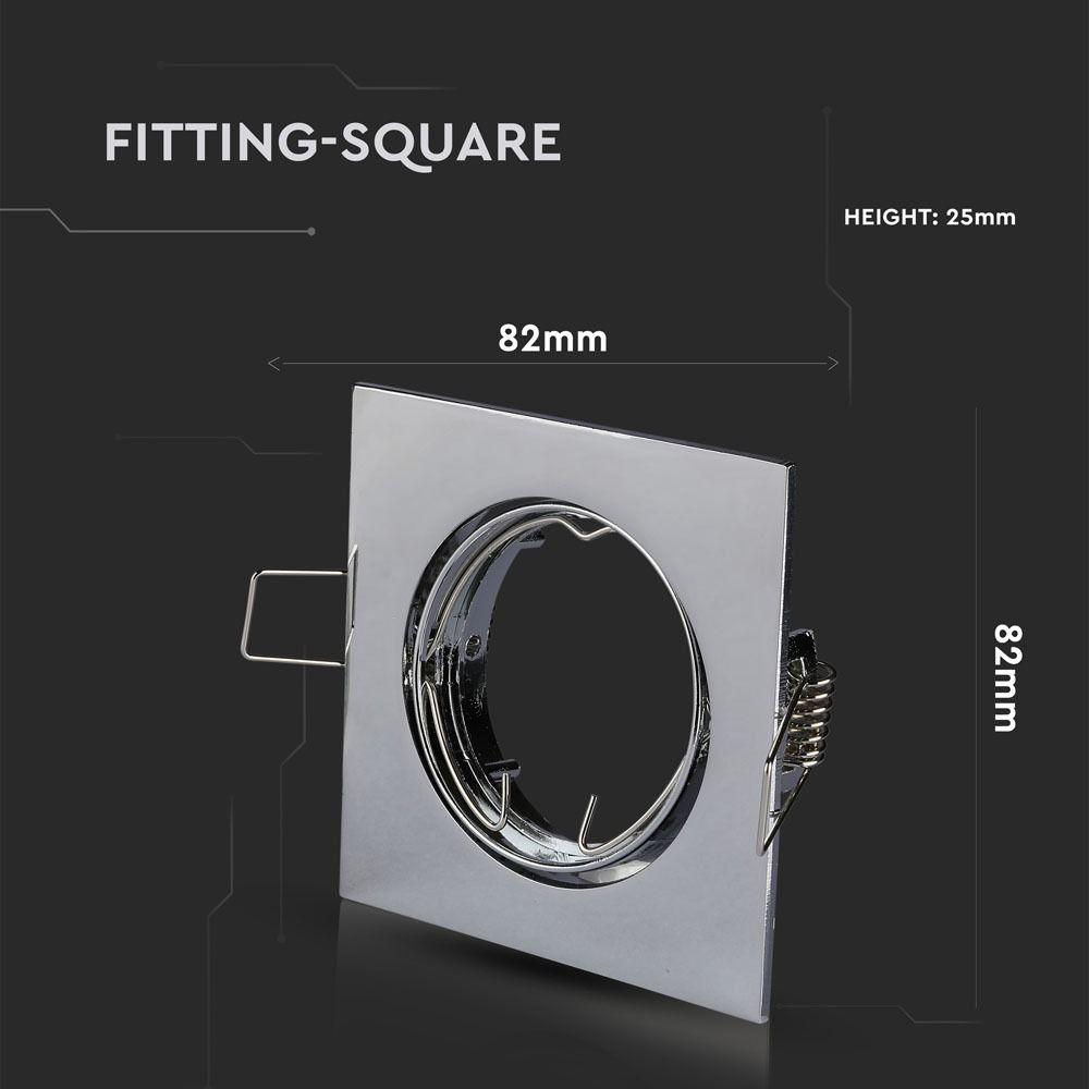 VT-779 GU10 FITTING SQUARE CHROME