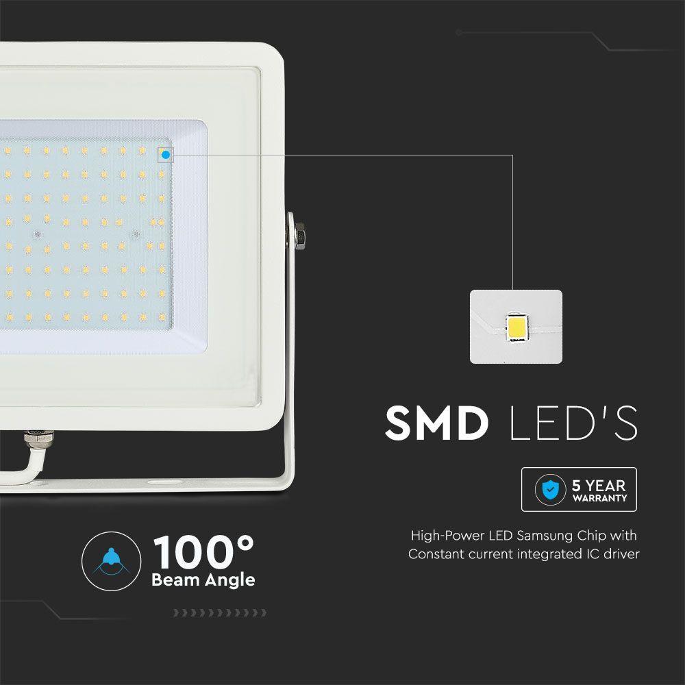 VT-100 100W SMD FLOODLIGHT SAMSUNG CHIP 4000K WHITE BODY