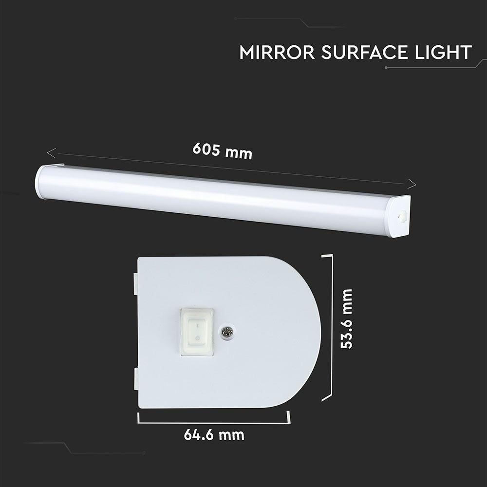 VT-7010 10W LED MIRROR LIGHT WITH WHITE CAP 4000K IP44