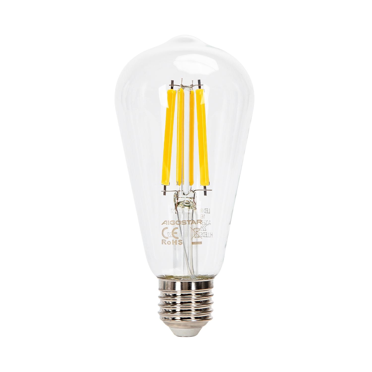 Żarówka LED Filament (Przezroczysta) ST64 E27 16W