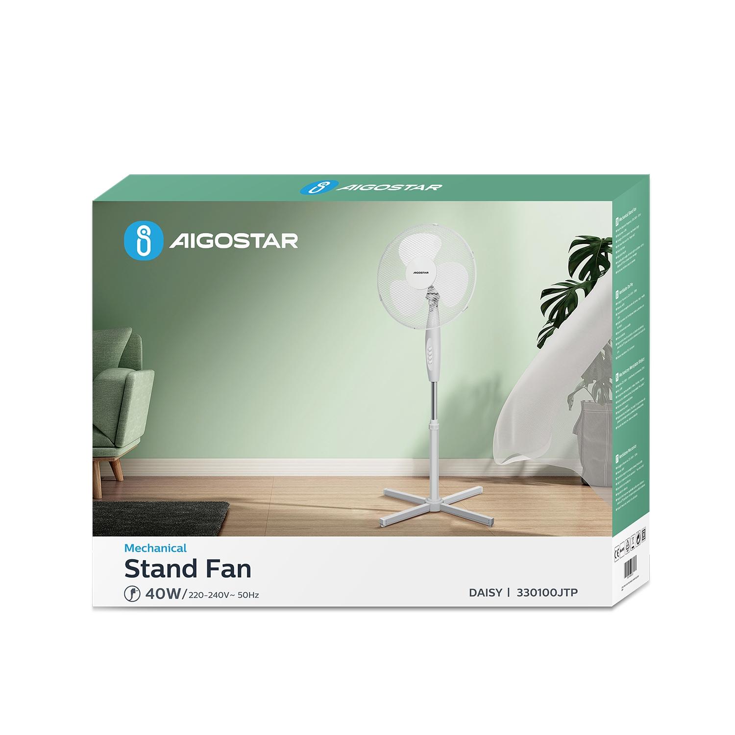 16-inch 3-blade mechanical stand fan