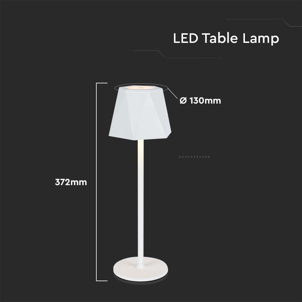 VT-1034 4W LED TABLE LAMP 3IN1 WHITE