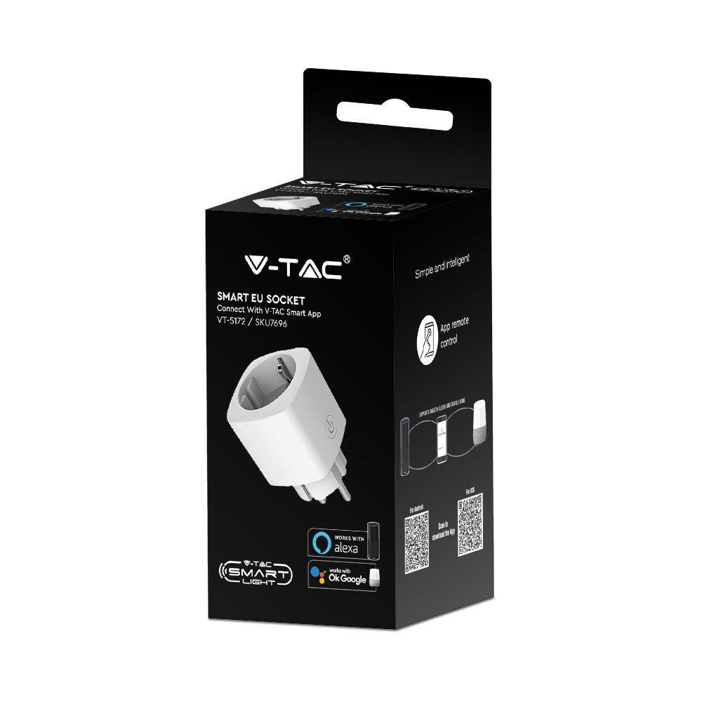 VT-5172 WIFI EU SOCKET COMPATIBLE WITH AMAZON ALEXA & GOOGLE HOME