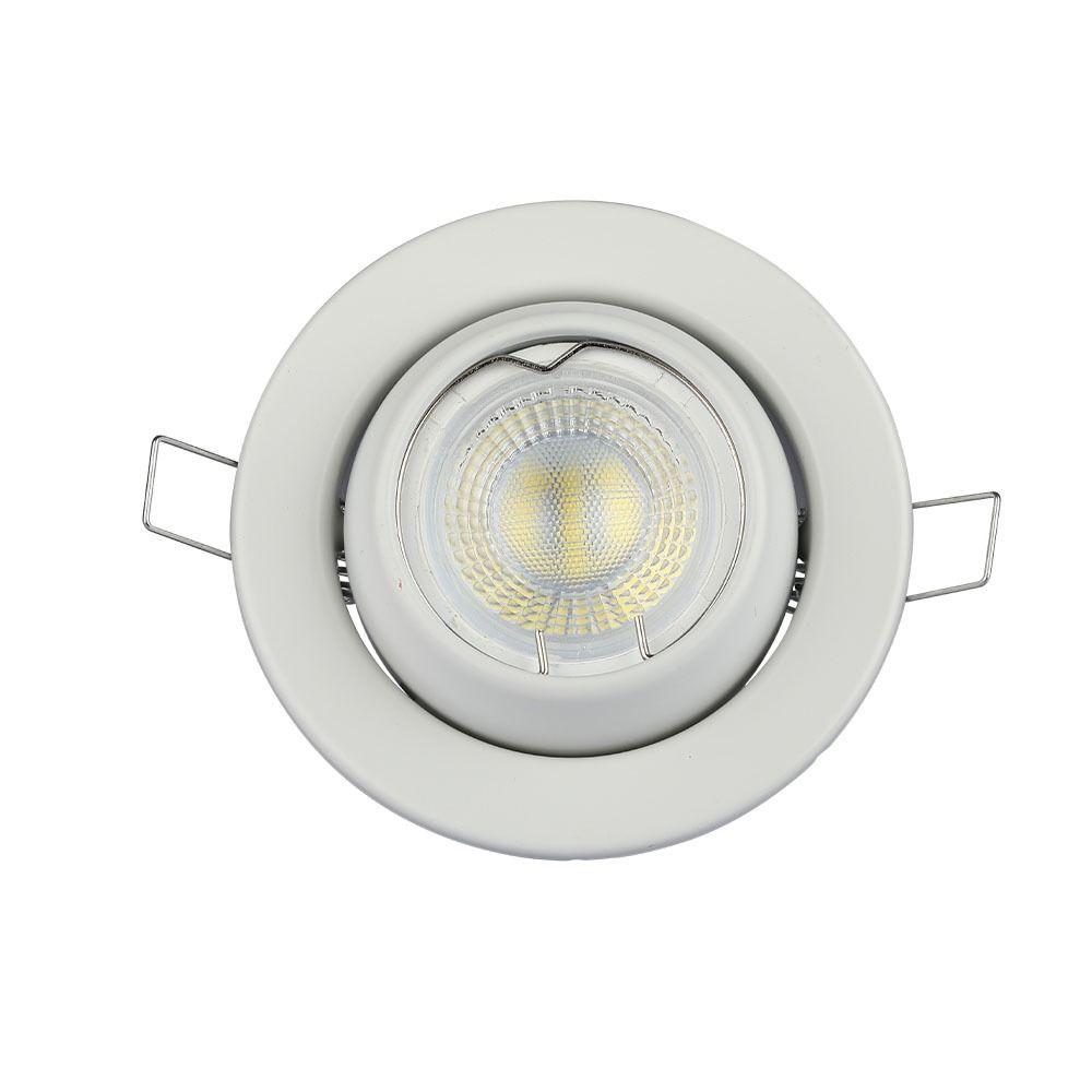 VT-780 GU10 FITTING CHANGING ANGLE ROUND WHITE