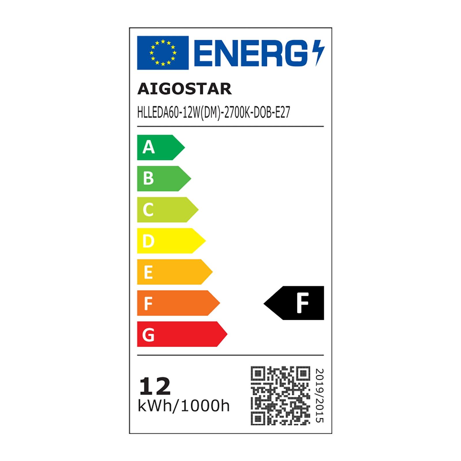 Ściemnialna żarówka LED A60 E27 12W 2700K