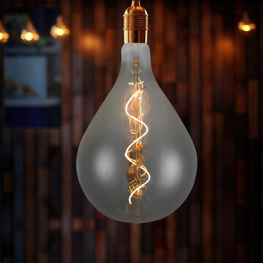 VT-2268 4W A160S SPIRAL FILAMENT BULB 2700K SMOKY GLASS