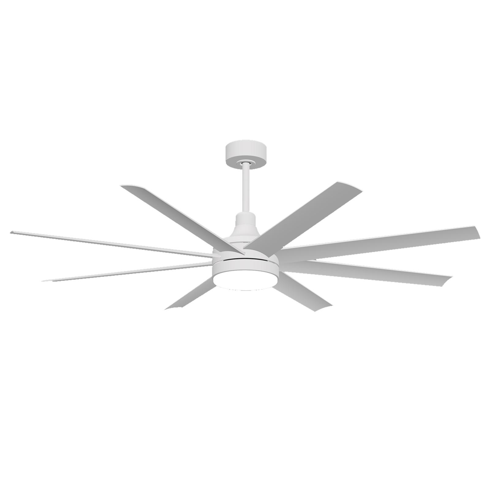 LED CEILING  FAN 52-inch  3-LEAF 6 LEVELS WHITE