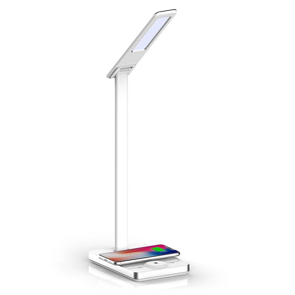 VT-7505 7W LED TABLE LAMP WIRELESS CHARGER 3000K-6500K WHITE