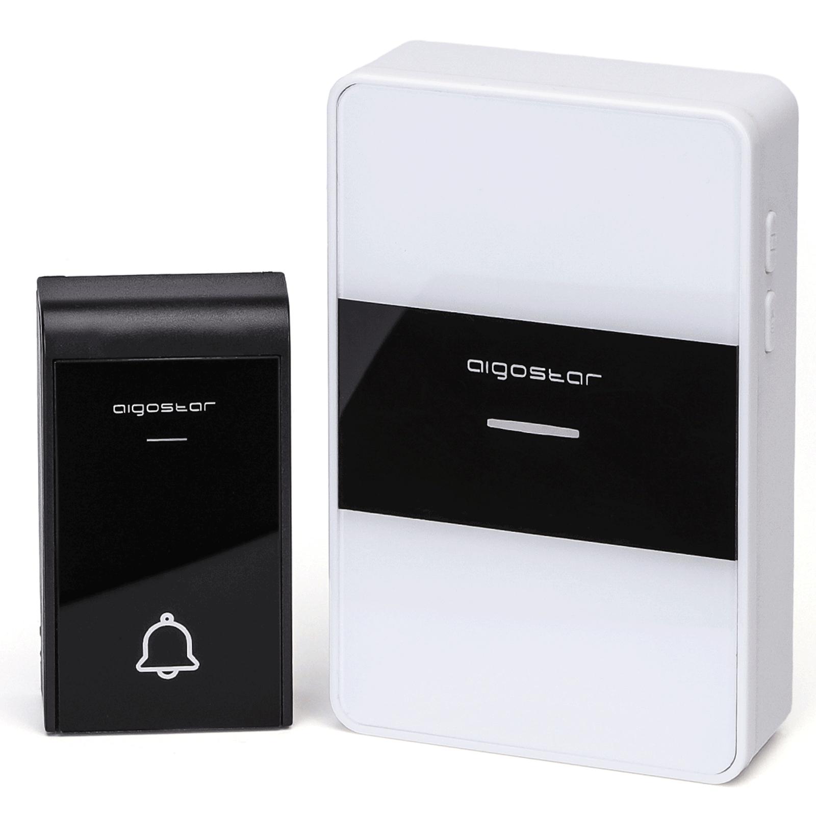 DC Wireless Doorbell White & Black